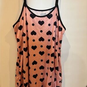 Black Floral/ Pink Heart Print Nightgown BUNDLE.